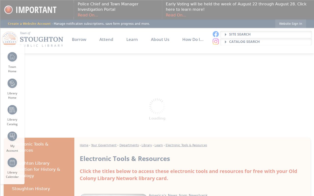 Stoughton city directory research through Library electronic resources