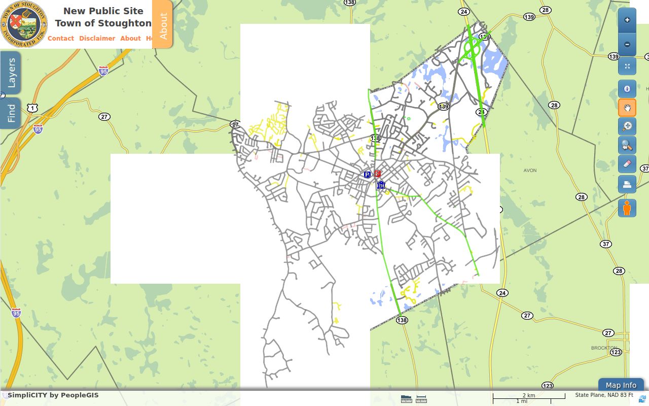 Stoughton residents directory People’s GIS parcel map