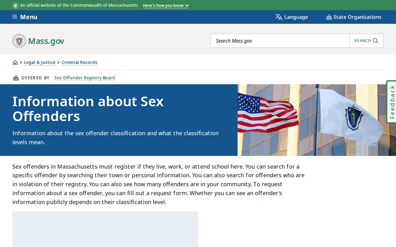 Stoughton resident lookup reference for Massachusetts sex-offender information limits